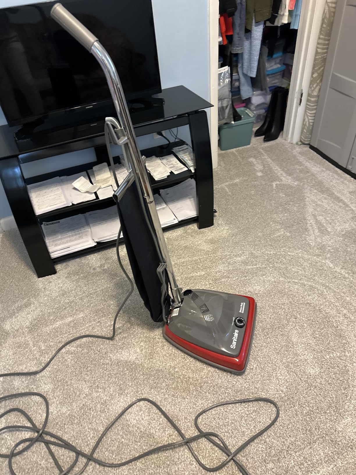 Sanitaire SC679K Tradition Upright Commercial Bagged Vacuum, Red customer photo 1