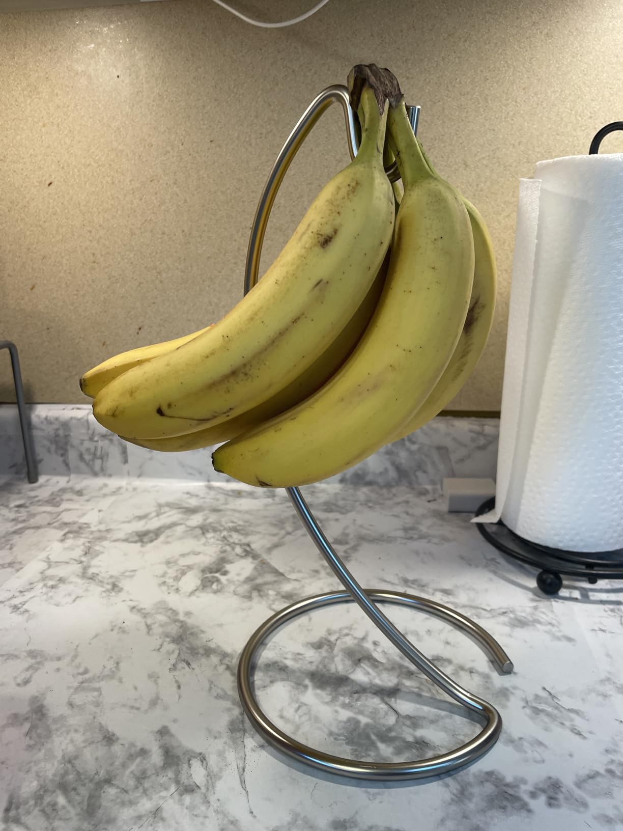 Blue Donuts Modern Banana Hanger - Chrome Banana Stand for Kitchen Countertop customer photo 2