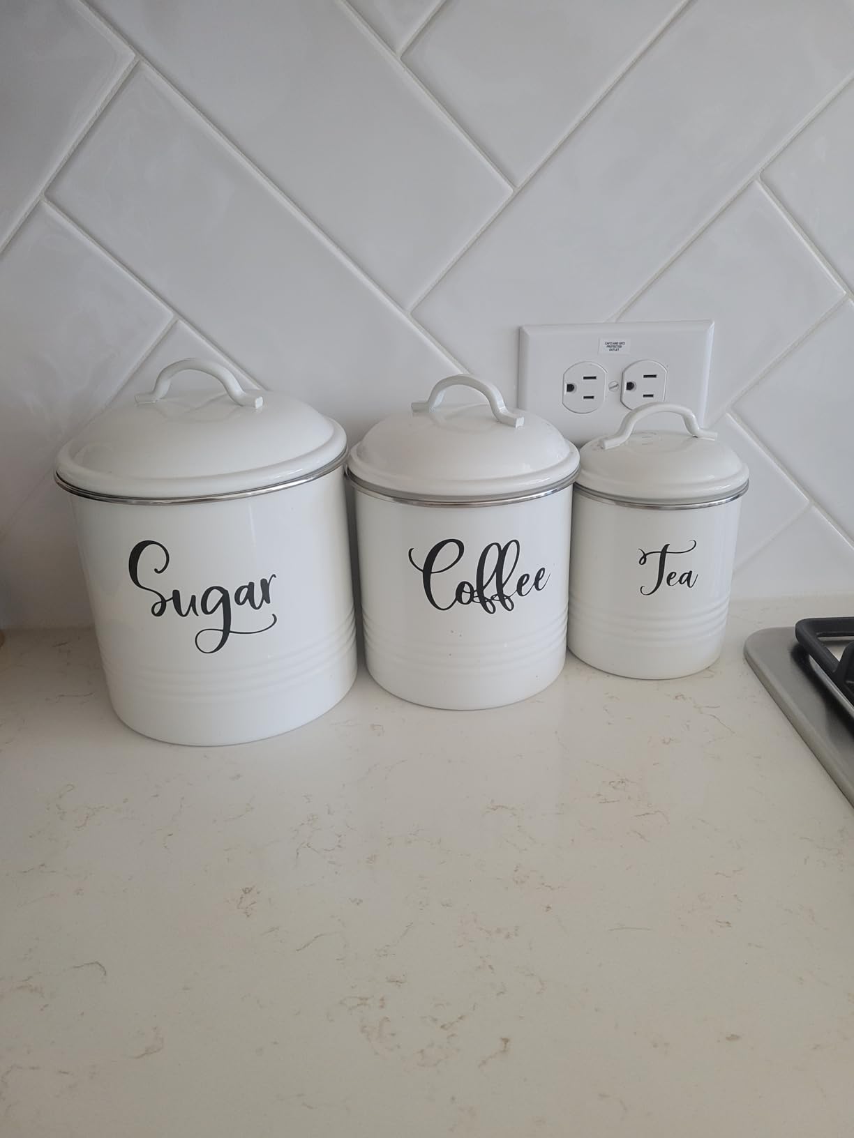 Home Acre Designs Food Storage Containers Set with Lids, Farmhouse Home Kitchen Decor Rustic Vintage Canisters customer photo 2