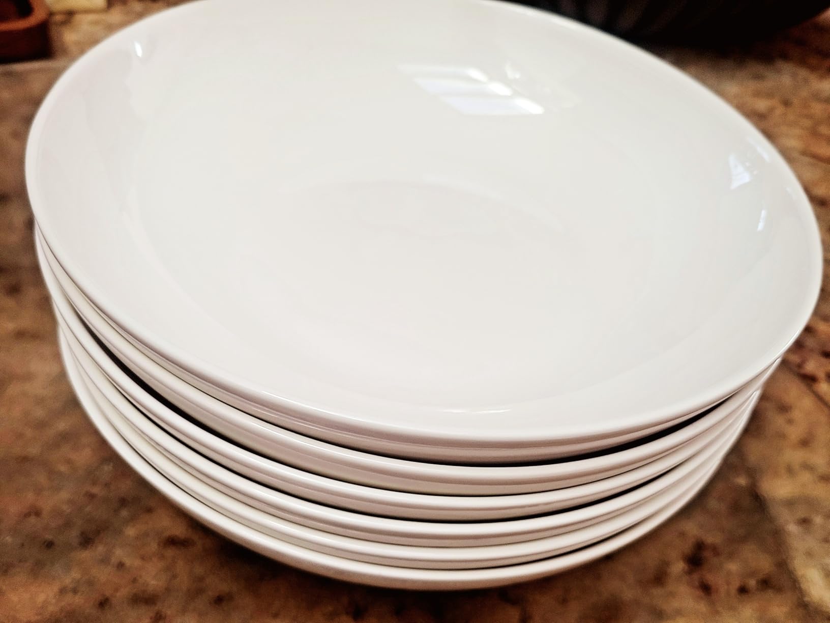 DeeCoo 7 Pack Porcelain Pasta Bowls Ceramic, Large Serving Bowl, Wide and Shallow, Set 8.3 Inch - 30 Ounce customer photo 1