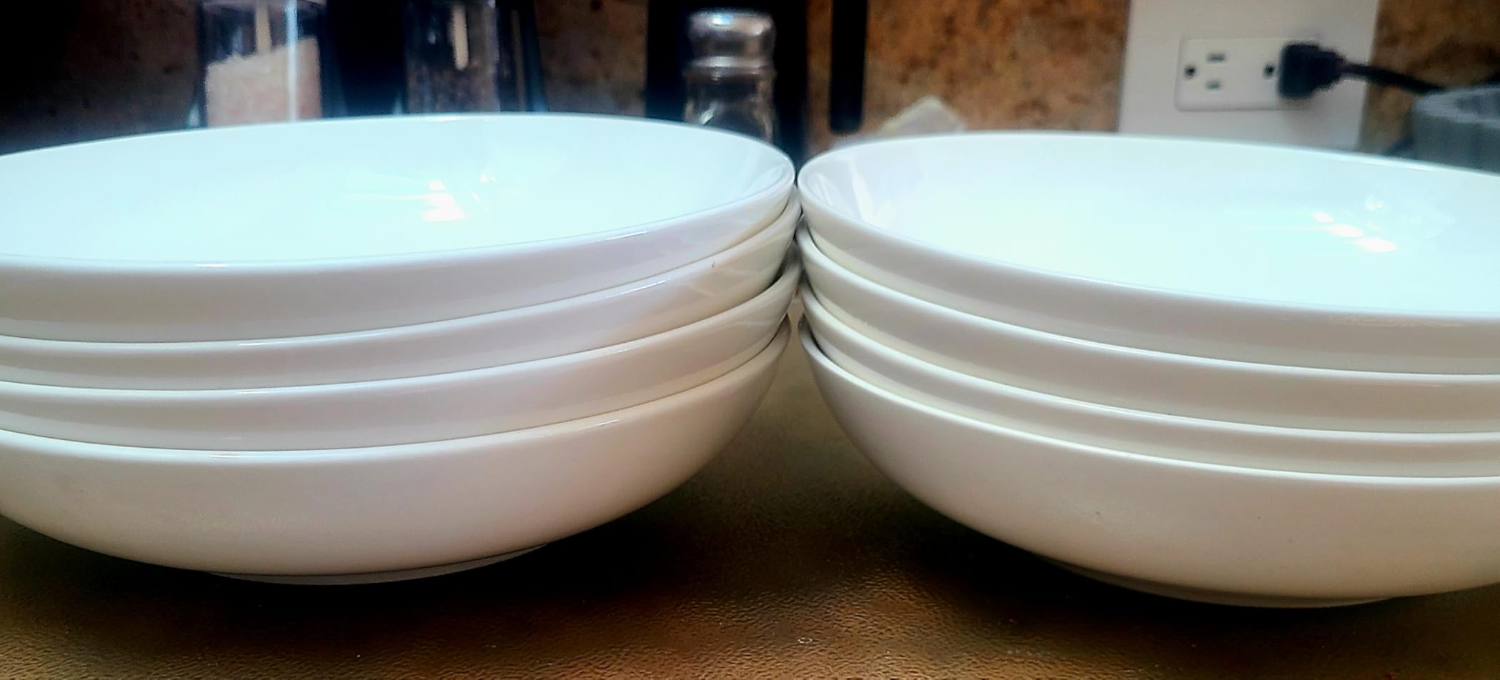 DeeCoo 7 Pack Porcelain Pasta Bowls Ceramic, Large Serving Bowl, Wide and Shallow, Set 8.3 Inch - 30 Ounce customer photo 2