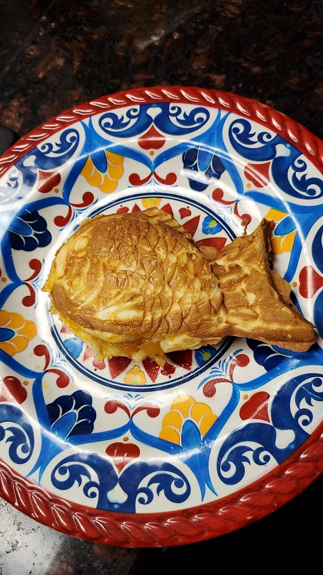 NATGAI Taiyaki Fish Shape Cake Pan Waffle Cake Maker Fish-Shaped Pancake Double Pan Mold customer photo 1