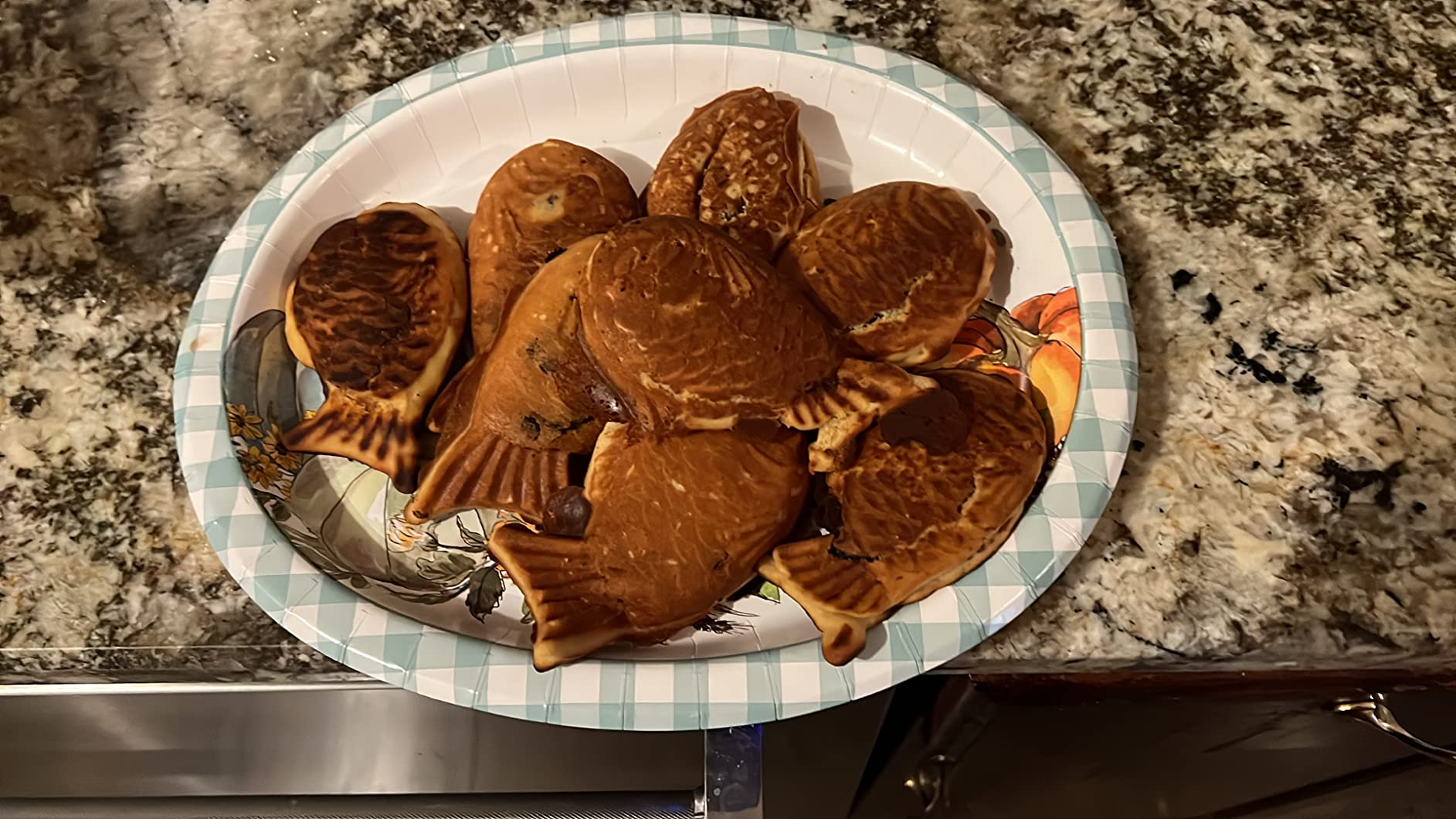 NATGAI Taiyaki Fish Shape Cake Pan Waffle Cake Maker Fish-Shaped Pancake Double Pan Mold customer photo 2