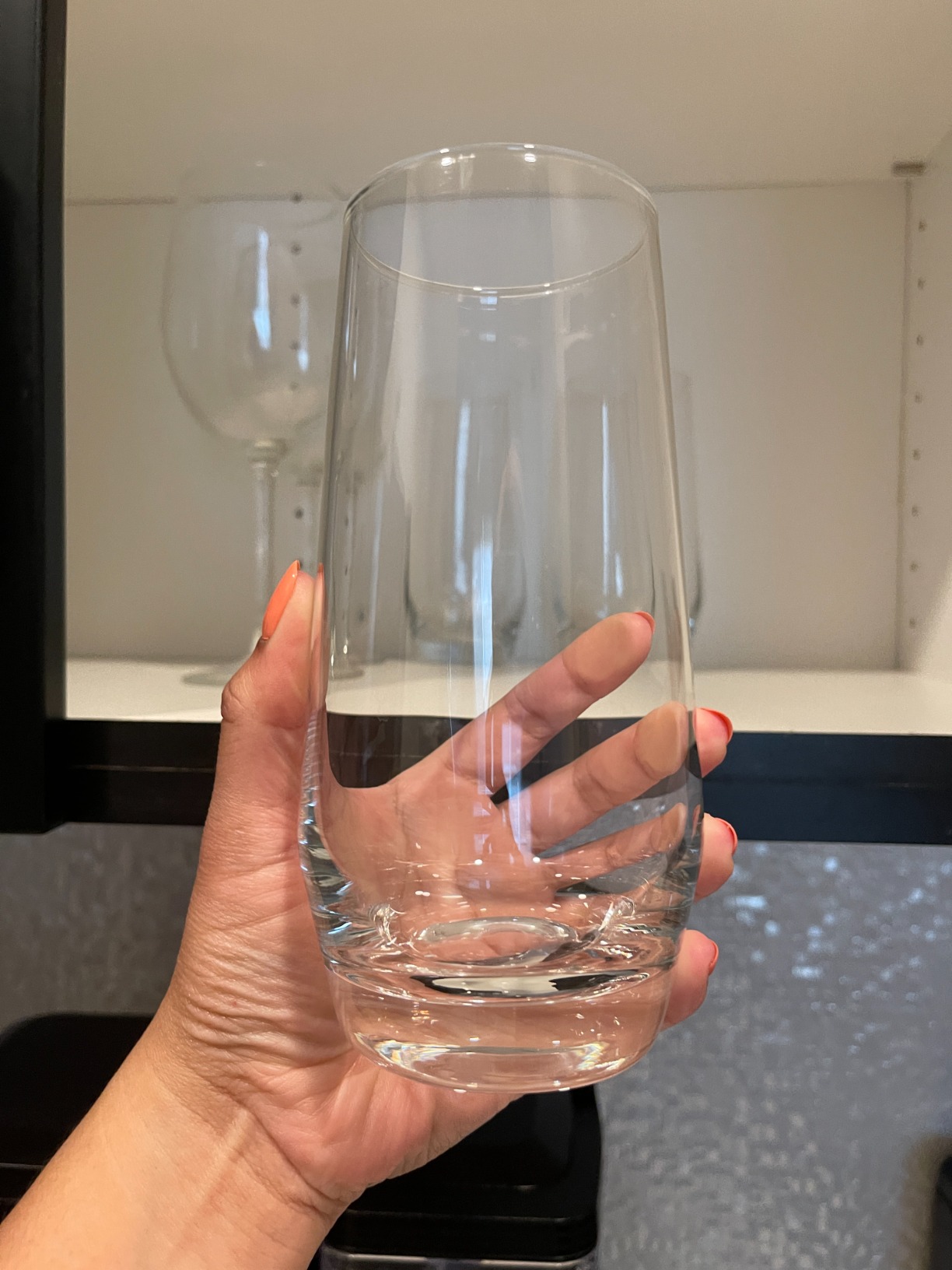 Gwen 18.5 oz Highball Glasses, 4pc Tall Glass Sets - Lead-Free Crystal Glass Drinking Glasses, Mojito Glass Cups, Tom Collins Bar Glassware customer photo 1