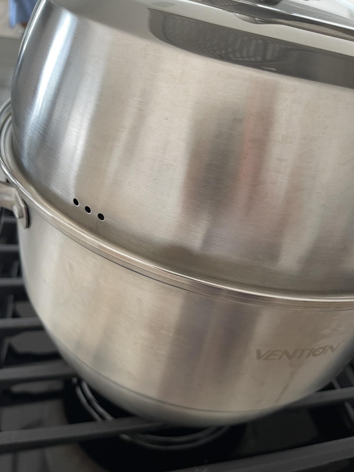 VENTION 3 tier Steamer Pot Stainless Steel Large 32cm, Induction Steamer for Cooking, 12.7 Inch Steam Pot for Dumpling customer photo 1