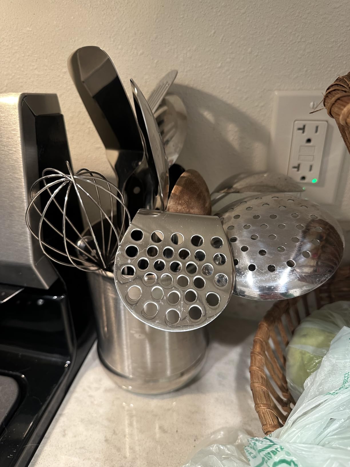 Stainless Steel Cooking Utensils Set, Berglander 13 Pieces Kitchen Utensils Set with Utensil Holder customer photo 1