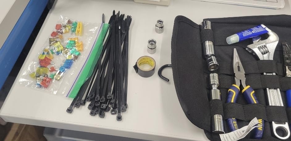ODINSBERG Motorcycle Tool Roll Bag - Small Tool Bag Wrench Roll Up Tool Bag Organizer Pouch customer photo 1
