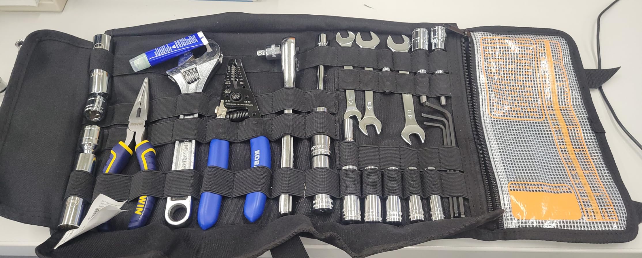 ODINSBERG Motorcycle Tool Roll Bag - Small Tool Bag Wrench Roll Up Tool Bag Organizer Pouch customer photo 2