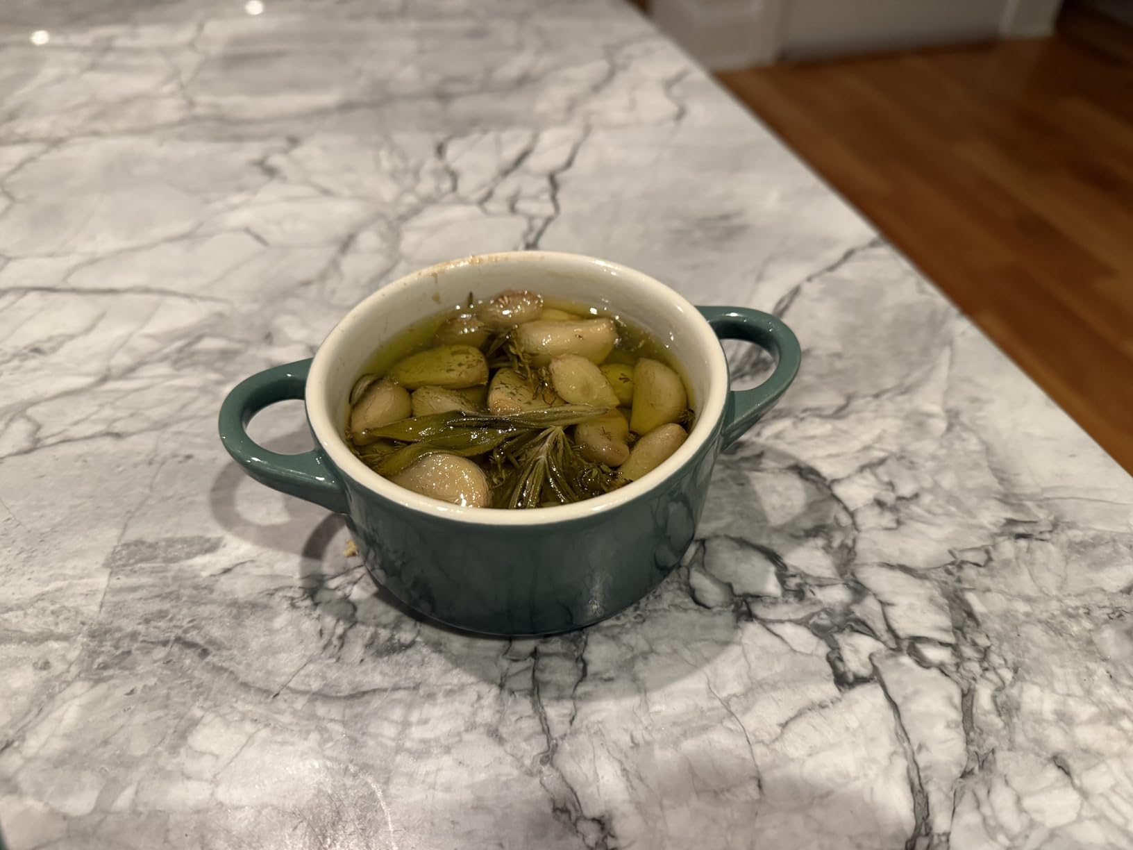 Le Creuset Stoneware Mini Round Cocotte, 8 oz., Sea Salt customer photo 1