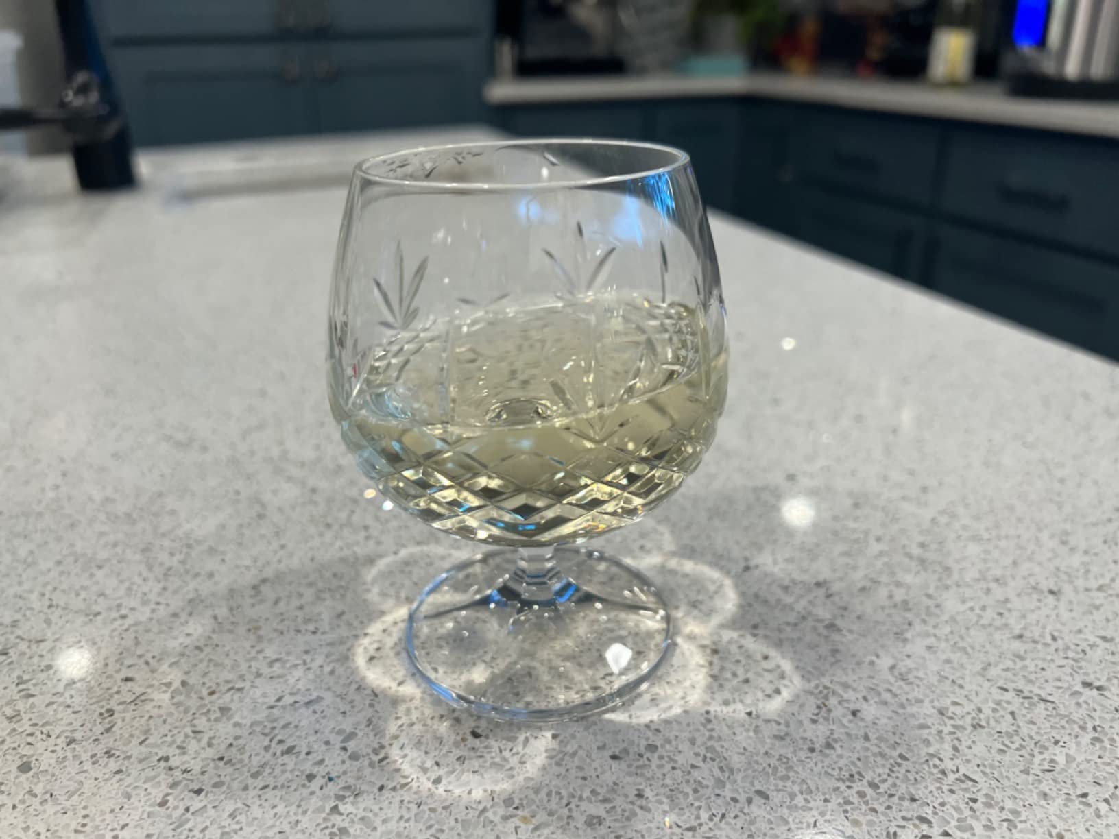 Brandy Snifter Glasses Set of 2 - Small Cut Glass Goblets for Scotch or Whiskey - Cognac Glasses - European Crystal 8.5oz customer photo 1