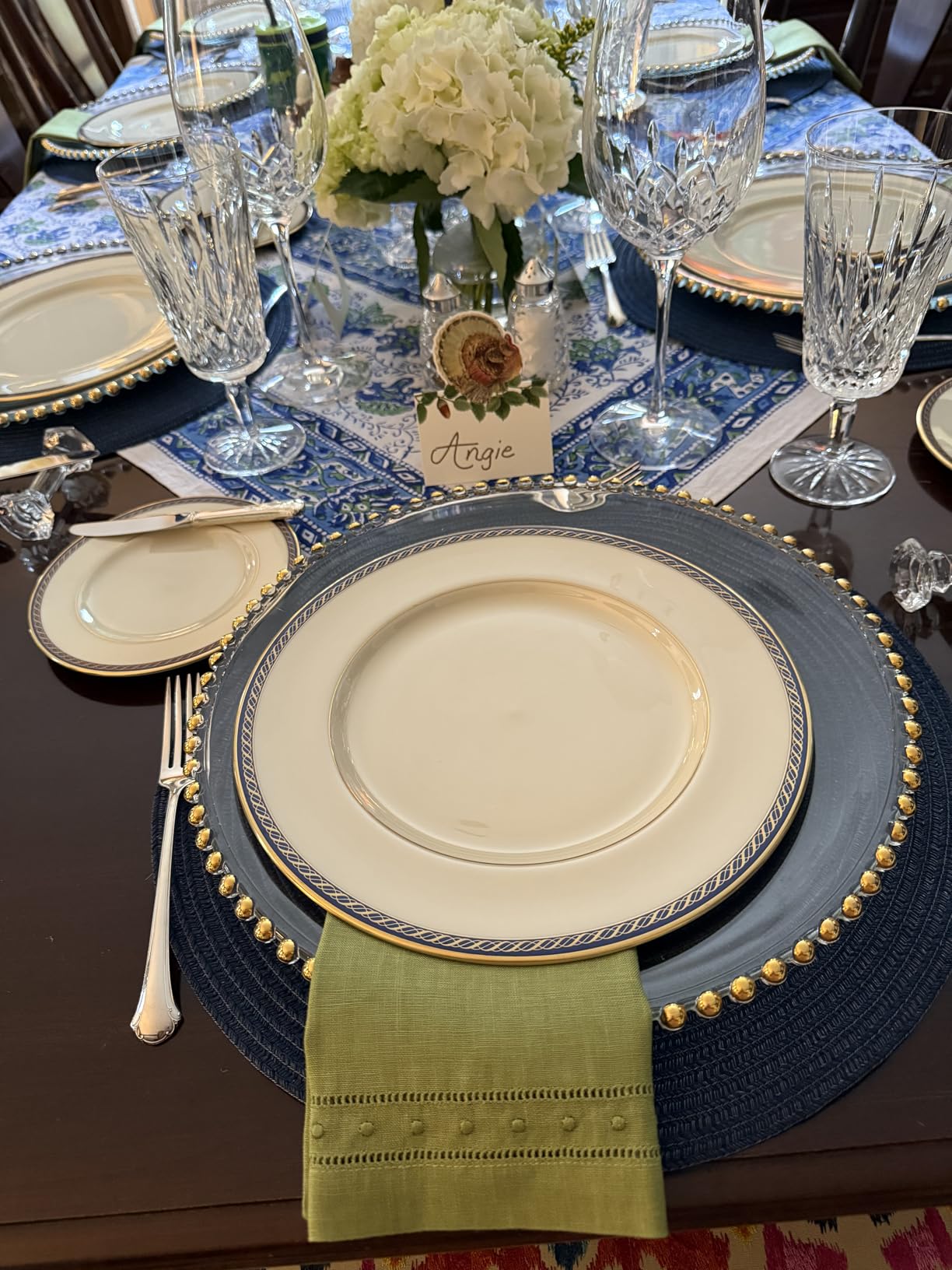 Linen Napkins Set of 4-100% Flax Linen Natural Dinner Napkins with Embroidered Dot 18 x 18 inch - Hemstitch Cloth Napkins Washable for Valentines Day, Winter and Spring Decor customer photo 1