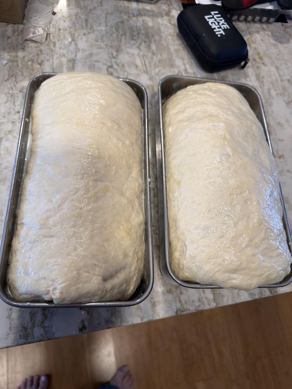 P&P CHEF Loaf Pan Set, 9 x 5 Inch Bread Pans, Stainless Steel Loaf Toast Baking Pans For Bread Meatloaf Lasagna Cake, Healthy & Non Toxic, Oven Safe & Easy Clean, (Silver, 2Pcs) customer photo 1