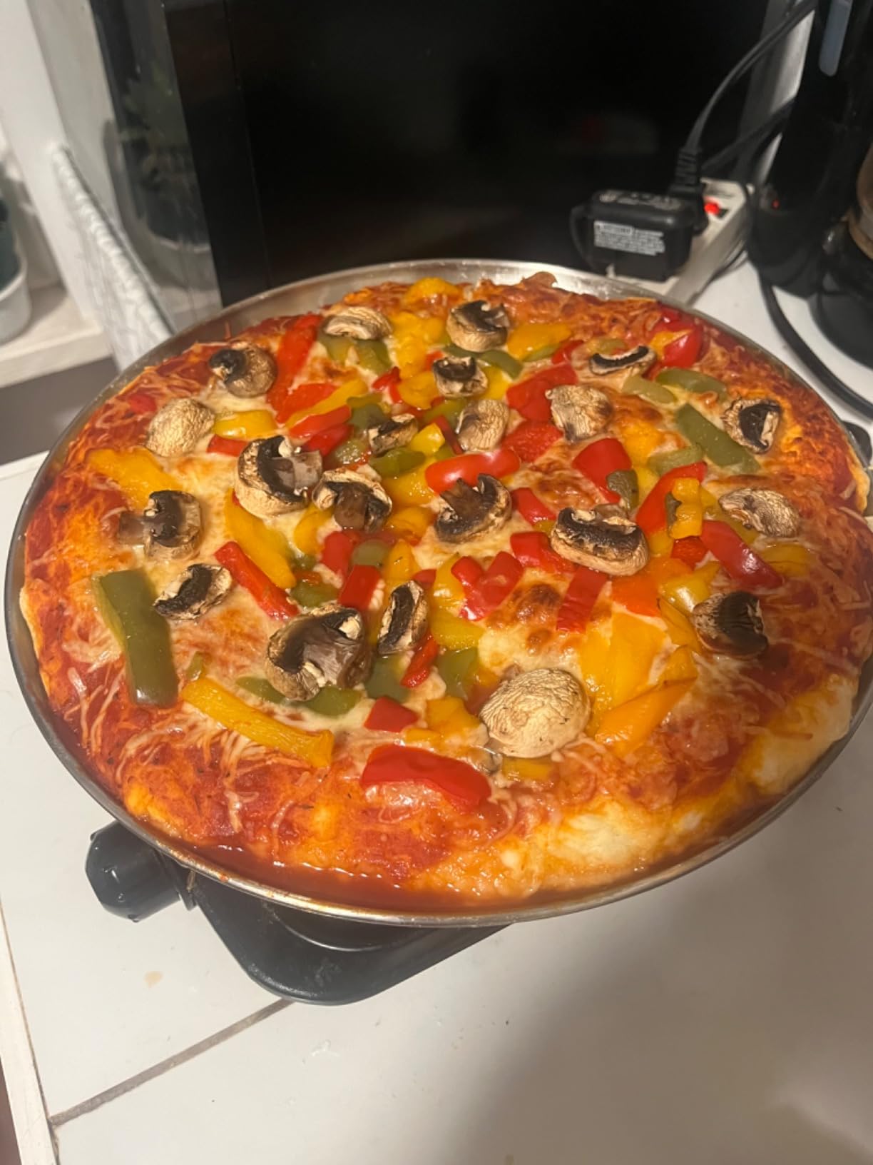 TeamFar 12 Inch Stainless Steel Pizza Pan - Round Oven Baking Tray, Healthy & Heavy Duty, Dishwasher Safe & Easy Clean customer photo 2