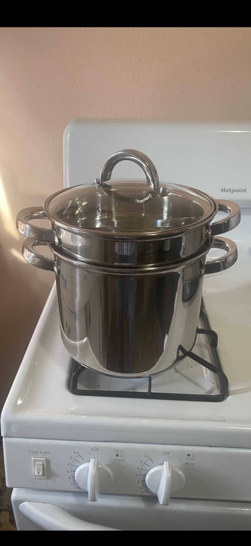 Oster Sangerfield 5-Quart Stainless Steel Pasta Pot Set with Steamer Basket and Lid customer photo 1