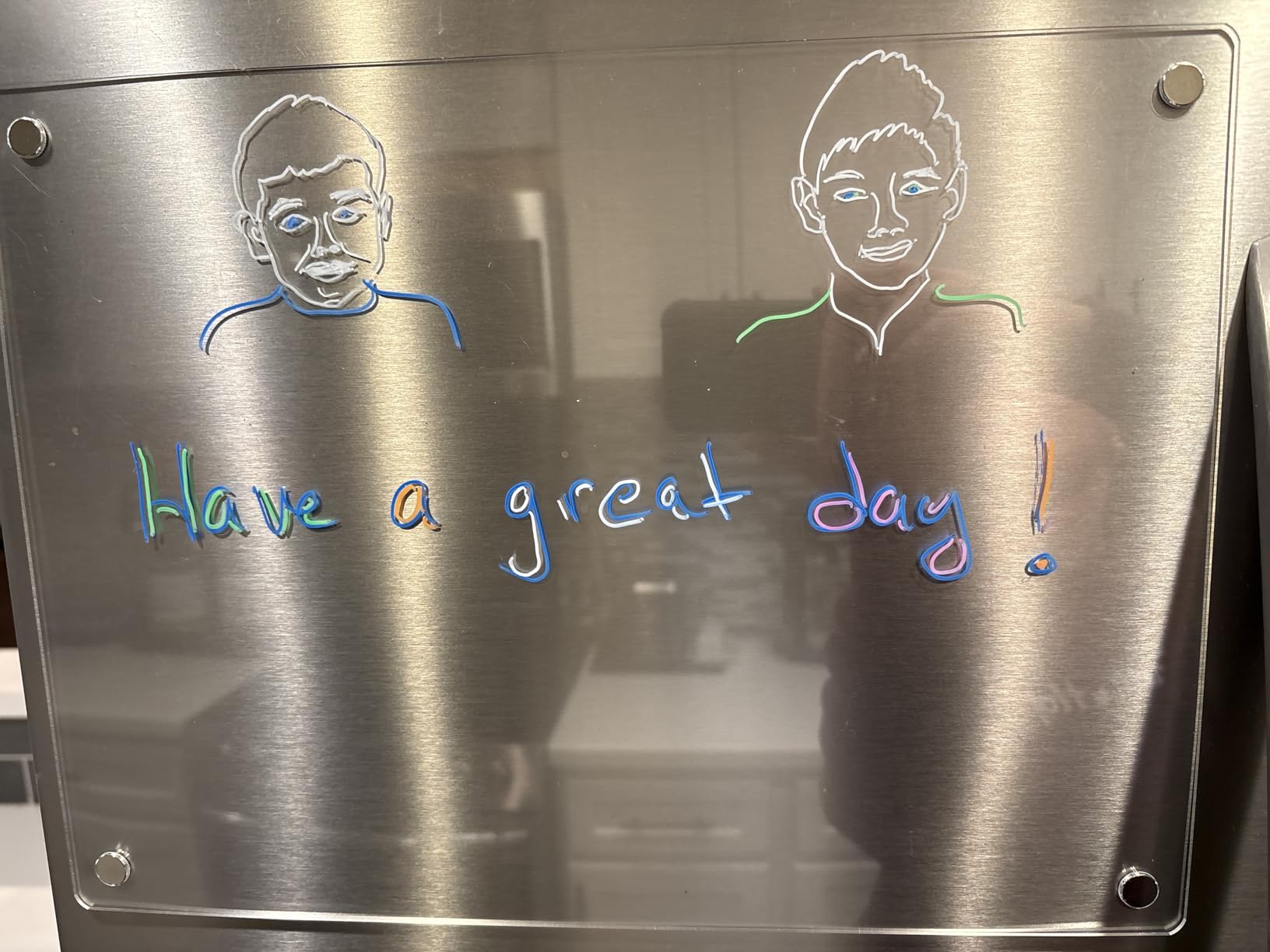 Acrylic Note Board Refrigerator Dry Erase Board Magnetic Clear 15