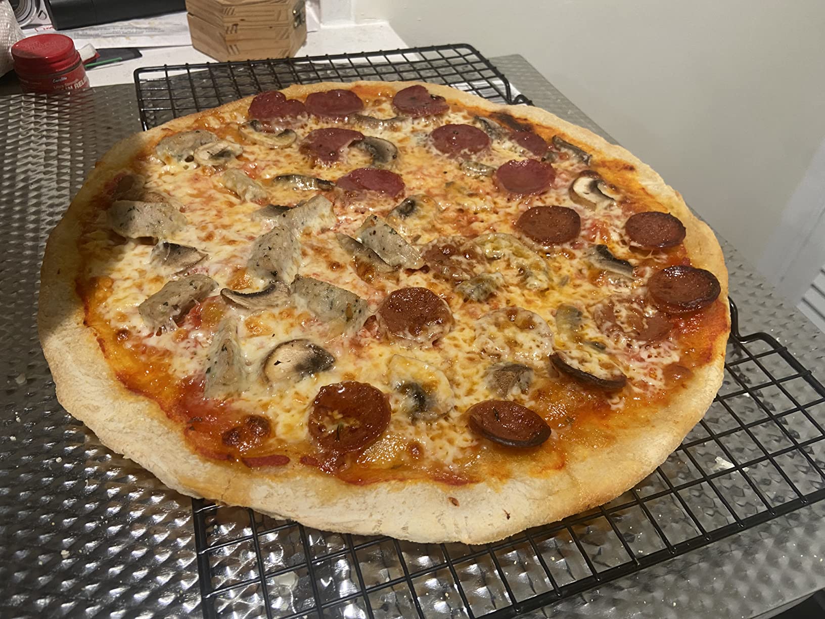 Norjac 16 Inch Pizza Screen, 2 Pack - Aluminum Mesh for Oven, Seamless, Rust-Free, Durable Baking Trays for Crispy Crusts customer photo 1