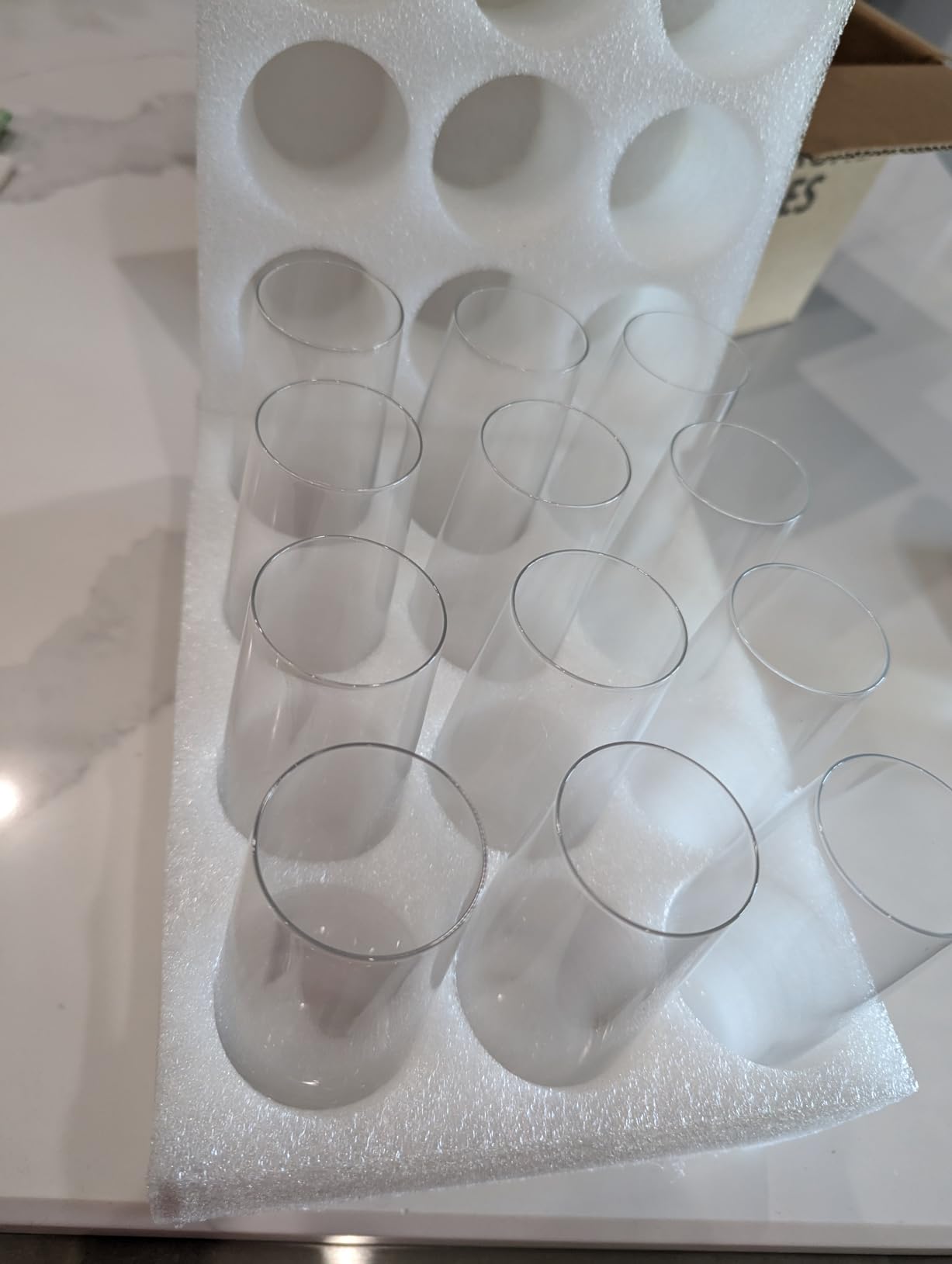 FAWLES Stemless Champagne Flutes Set of 12, Crystal Glass, 8 oz Champagne Glasses, Prosecco Mimosa Glasses Set customer photo 1