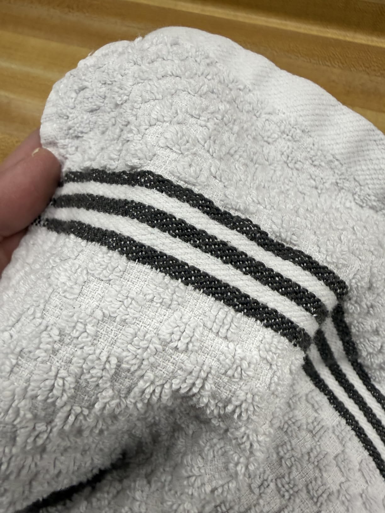 Infinitee Xclusives 100% Cotton Kitchen Towels - 15x25 Inch Ultra Soft Tea Towel, Super Absorbent Terry Dish Towels for Kitchen Linens |Grey| customer photo 1