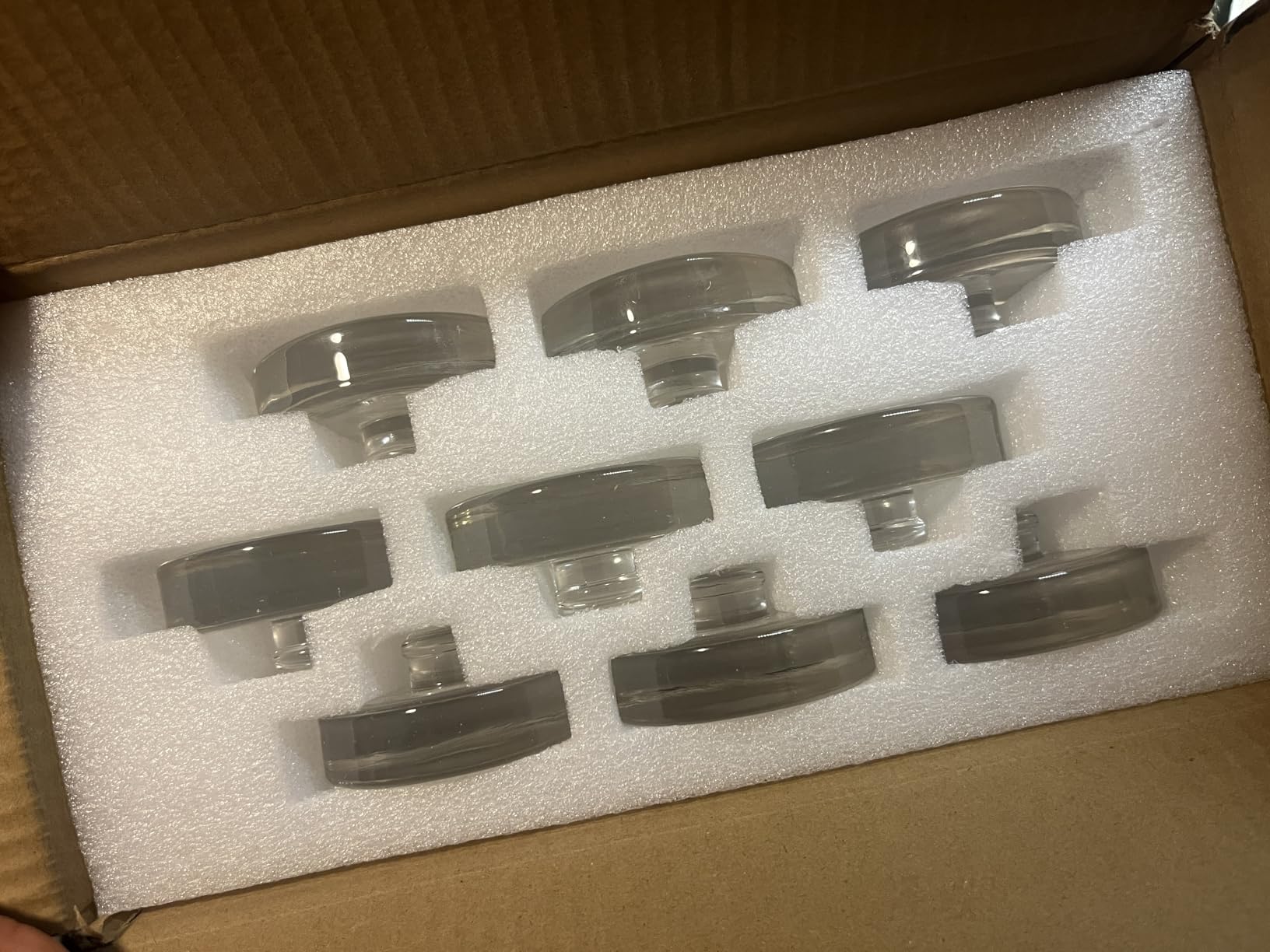 Eleganttime 4 Pack Easy Grip Handle Glass Fermentation Weights Great Mason Jar Wide Mouth Canning Fermenting Pickling Sourkrout Kraut Weight Fermentation Kit customer photo 1