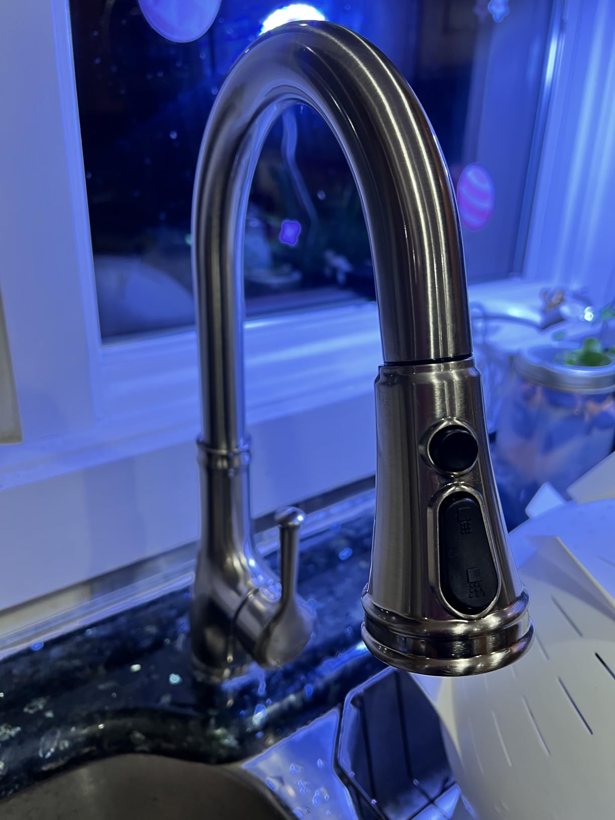 Built in Soap Dispenser for Kitchen Sink WEWE, Stainless Steel Brushed Nickel in Counter soap Dispenser Refill from The Top 10oz Large Liquid Bottle customer photo 2