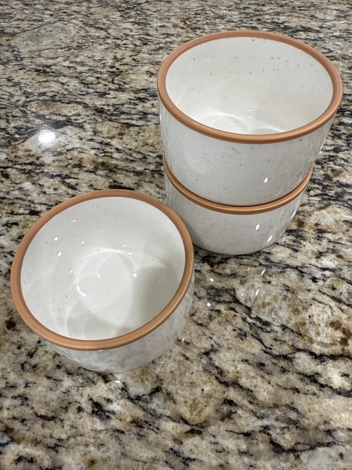 Mora Ceramic Ramekins - 8oz, Set of 6 - Small Oven Safe Baking Dishes/Cups - For Personal Pudding, Creme Brulee, Souffle, Serving Dip, Custard, Ice Cream - Single Mini Bowls - Assorted Neutrals customer photo 1