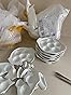 Okllen 4 Pack Ceramic Escargot Plates with 6 Holes and Handles, 6.5 Inch Seafood Snail Dish Footed Plates White Escargot Baking Dish Barbecue for Home, Kitchen, Restaurant customer photo 2