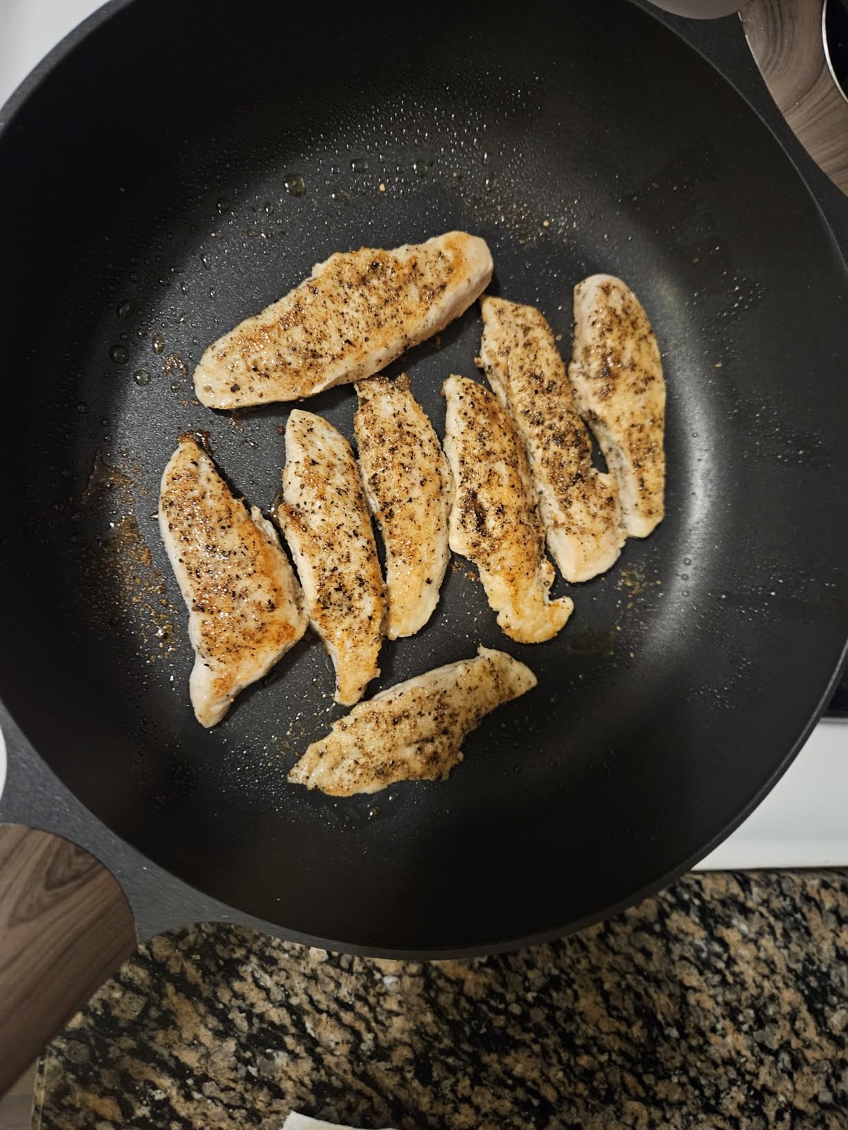 SENSARTE Nonstick Frying Pan Skillet with Lid, 12 Inch Large Deep Frying Pan, 5 Qt Non Stick Saute Pan with Cover, Induction Pan, Healthy Non Toxic Cooking Pan with Helper Handle, PFOA PFOS Free customer photo 2