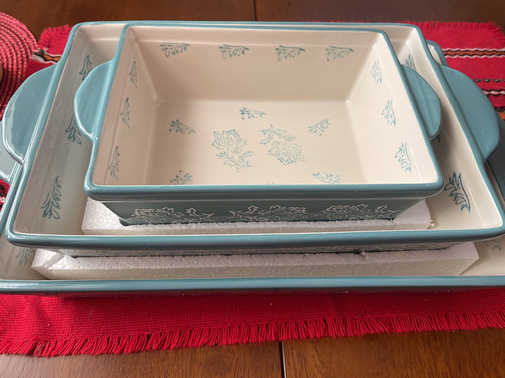 Wisenvoy Baking Dish Ceramic Lasagna Pan Casserole Dish 3-Piece Bakeware Sets Baking Dishes Baking Set Baking Dish Set customer photo 1