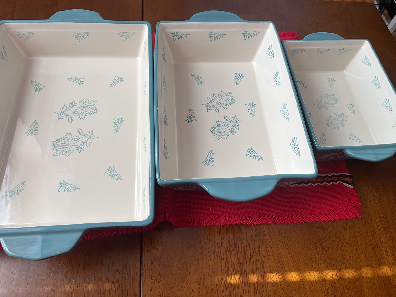 Wisenvoy Baking Dish Ceramic Lasagna Pan Casserole Dish 3-Piece Bakeware Sets Baking Dishes Baking Set Baking Dish Set customer photo 2