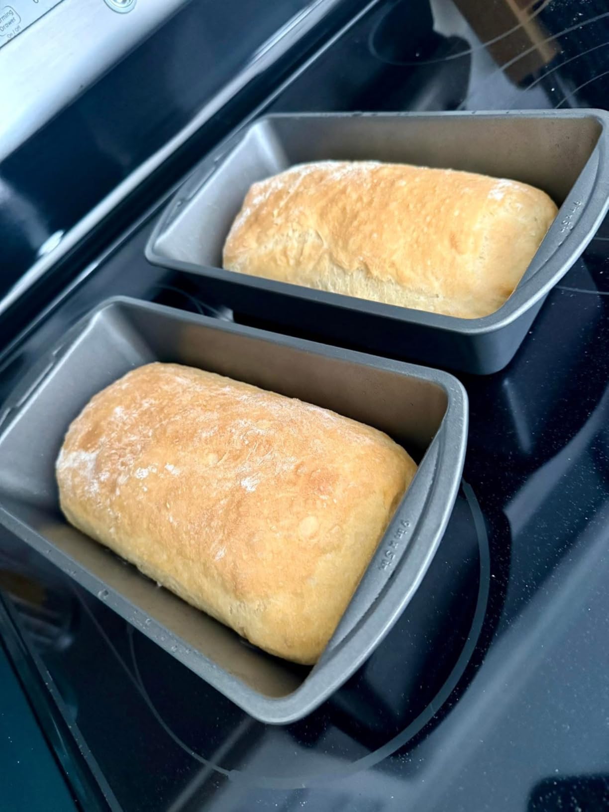 GoodCook Nonstick Loaf Pan 9 x 5-Inch Heavy-Duty Steel Bakeware with Easy-Clean Non-Stick Coating, Oven & Dishwasher Safe Pan for Meatloaf Breads Lasagnas Casseroles & More, Set of 2, Gray customer photo 2