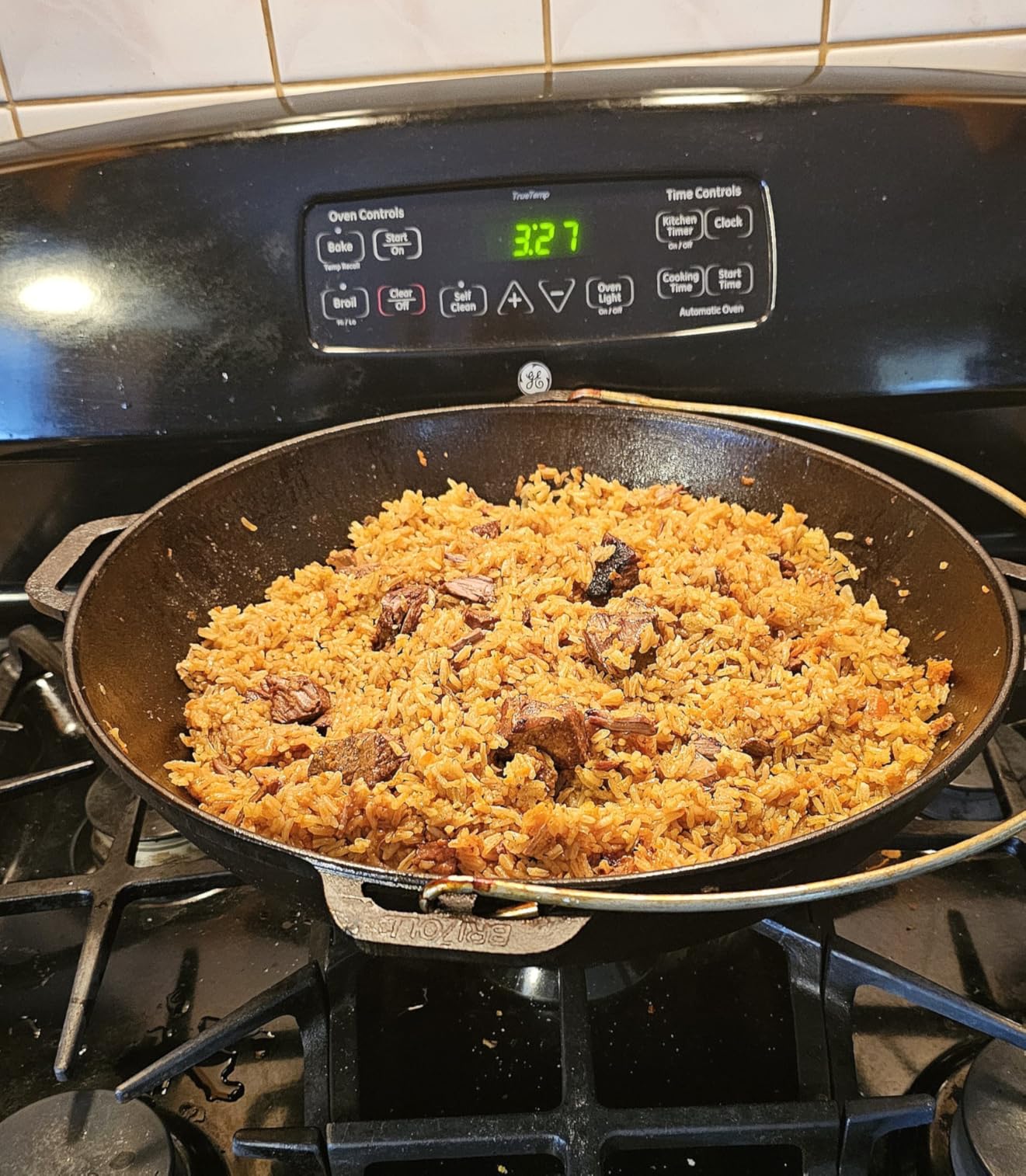 Dutch Oven Pot with Lid Cast Iron Asian Cauldron (Kazan) with Cast Iron Lid Camping Wok Kazan Cooking Pot Kitchen Pot Cookware (15.85 qt. (15 L)) customer photo 2