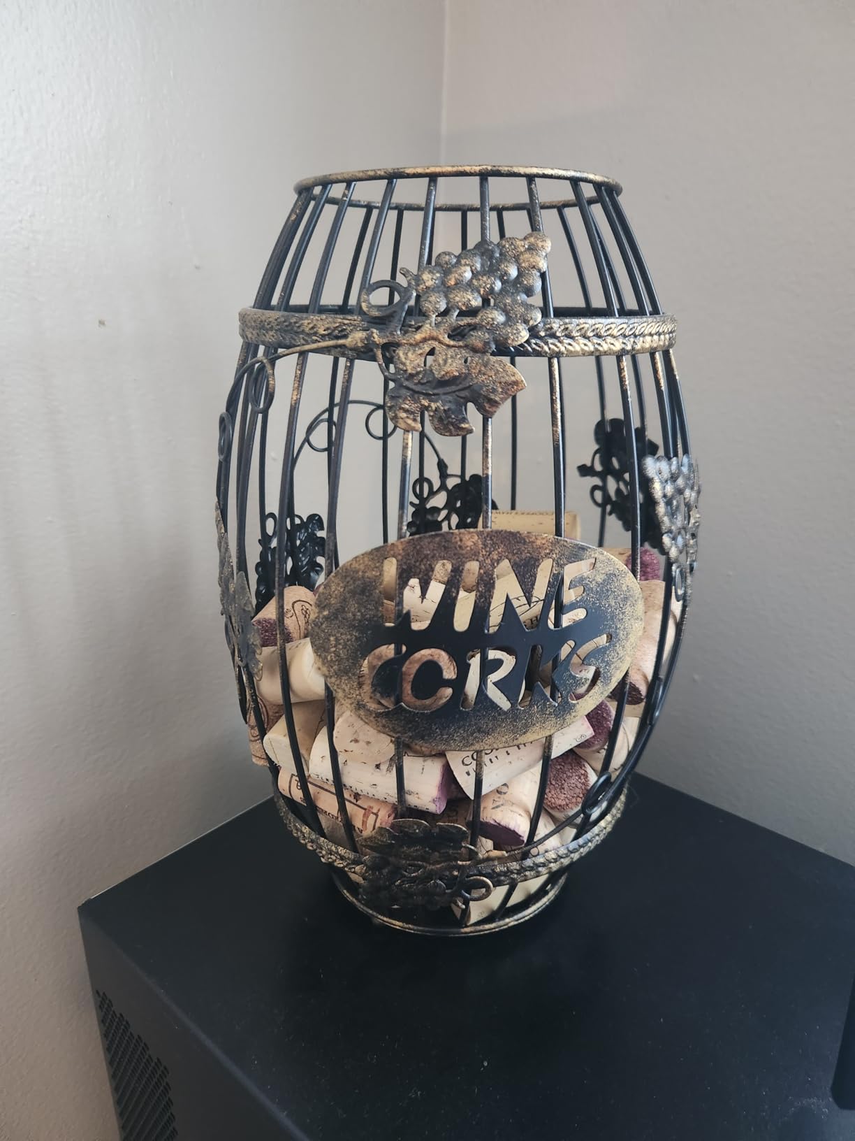 ZOOFOX Wine Cork Holder - Barrel-Shaped Metal Decorative Cork Storage customer photo 2