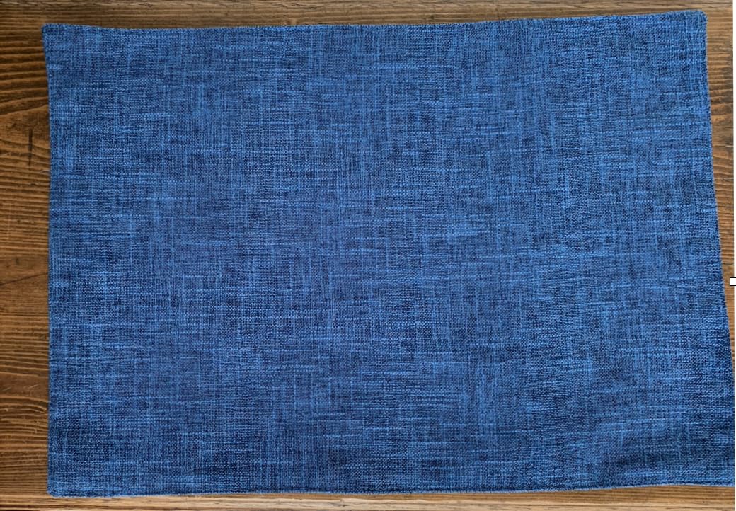 Homaxy Cloths Placemats for Dining Table Set of 6, Heat Resistant Washable Cotton Linen Blend Table Mats, Easy to Clean Place Mats for Indoor Outdoor Party Kitchen Decoration, 13