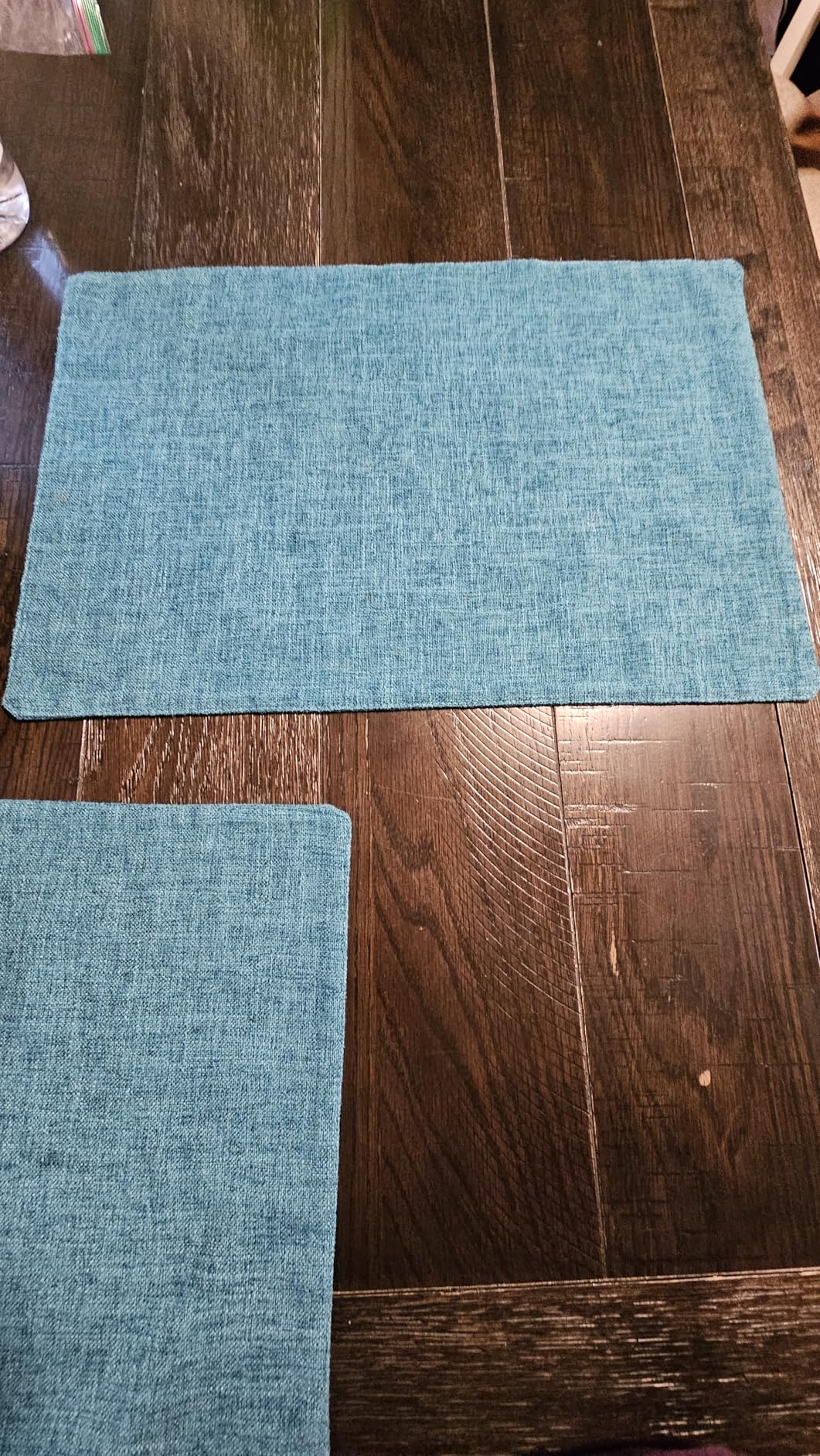 Homaxy Cloths Placemats for Dining Table Set of 6, Heat Resistant Washable Cotton Linen Blend Table Mats, Easy to Clean Place Mats for Indoor Outdoor Party Kitchen Decoration, 13
