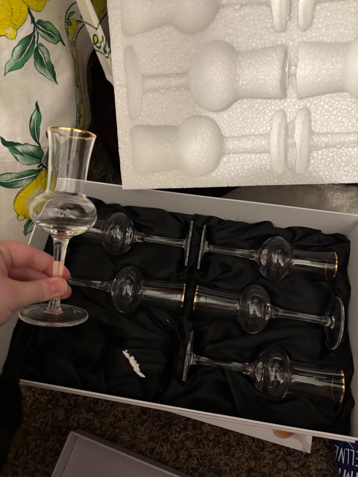 The Wine Savant Crystal Set of 6 Grappa Glasses 3oz Post Dinner Drinks, Italian Tulip Shape, Tasting Glasses, Perfect For Nosing and Sipping customer photo 1