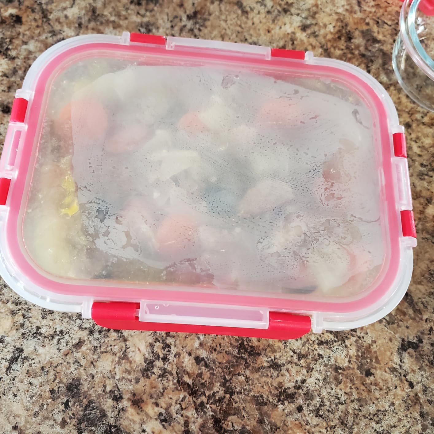 KOMUEE 24 Pieces Glass Food Storage Containers Set,Meal Prep Containers-Stackable Airtight Glass Storage Containers with lids,Freezer, Microwave, Oven Safe,Gray customer photo 2