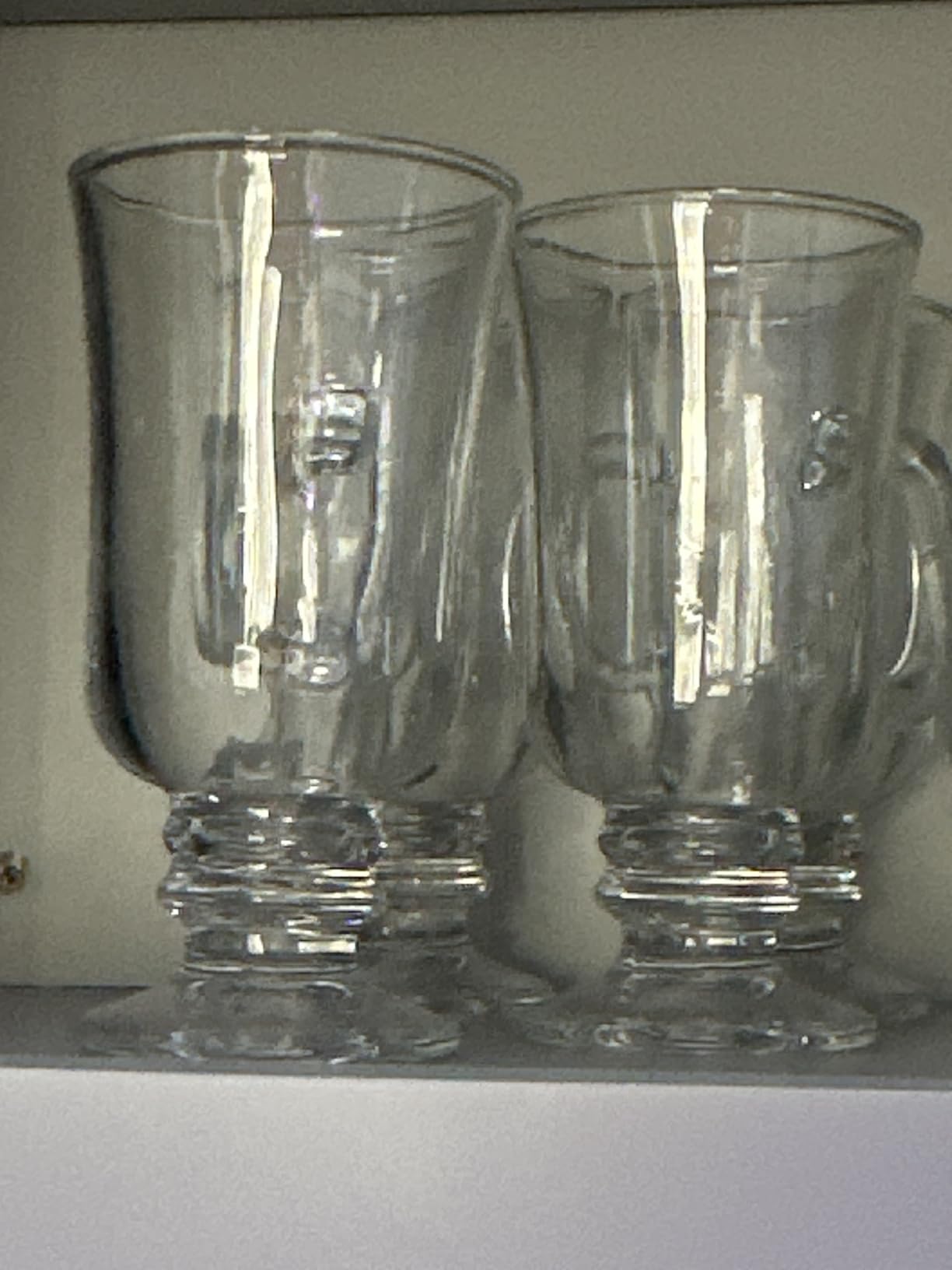 Chefcaptain Glass Coffee Mugs, Glass Cup With Handle Zero-Lead Footed Mugs With 8 Oz Capacity, Irish Coffee Glasses 4-Piece customer photo 1