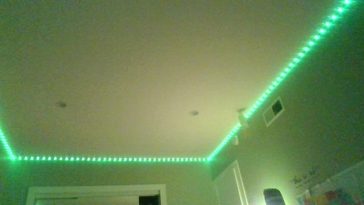 KSIPZE 100ft Led Strip Lights RGB Music Sync Color Changing Led Lights with Smart App Control Remote Led Lights for Bedroom Room Lighting Flexible Home Decor customer photo 2