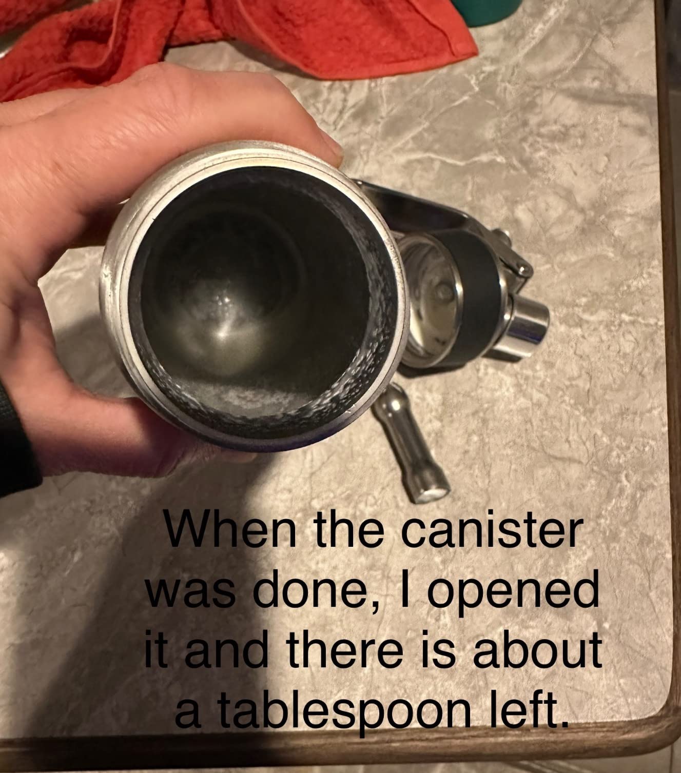 Professional Stainless Steel Whipped Cream Dispenser - 500 mL / 1 Pint, Includes 3 Decorating Nozzles, Cleaning Brush & Storage Bag customer photo 2