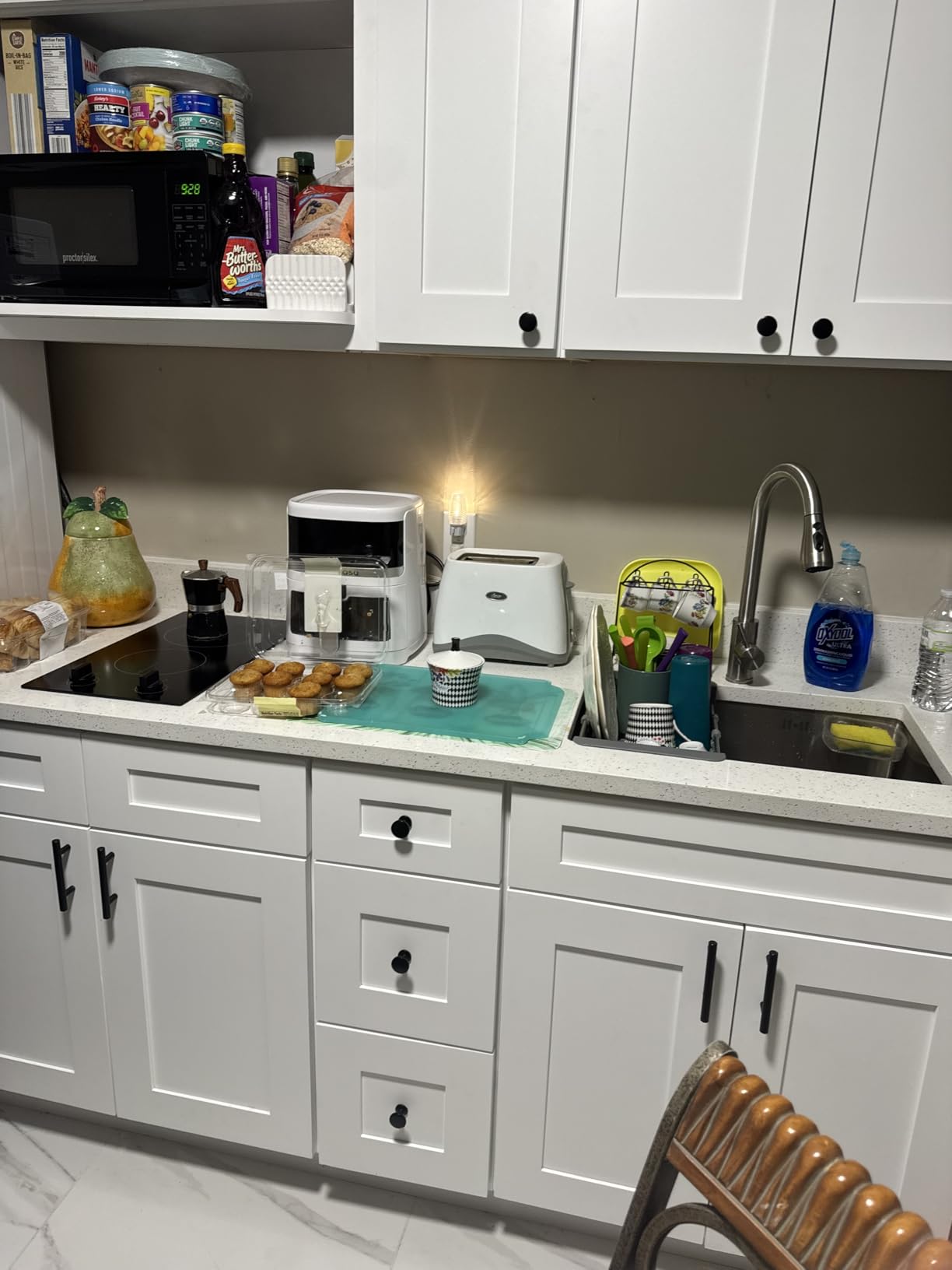 Karinear 2 Burners Electric Cooktop, 120v Plug in Ceramic Cooktop, 12 Inch Countertop & Built-in Electric Stove Top with Child Safety Lock, Timer, Over-Temperature Protection, Sensor Touch Control customer photo 1