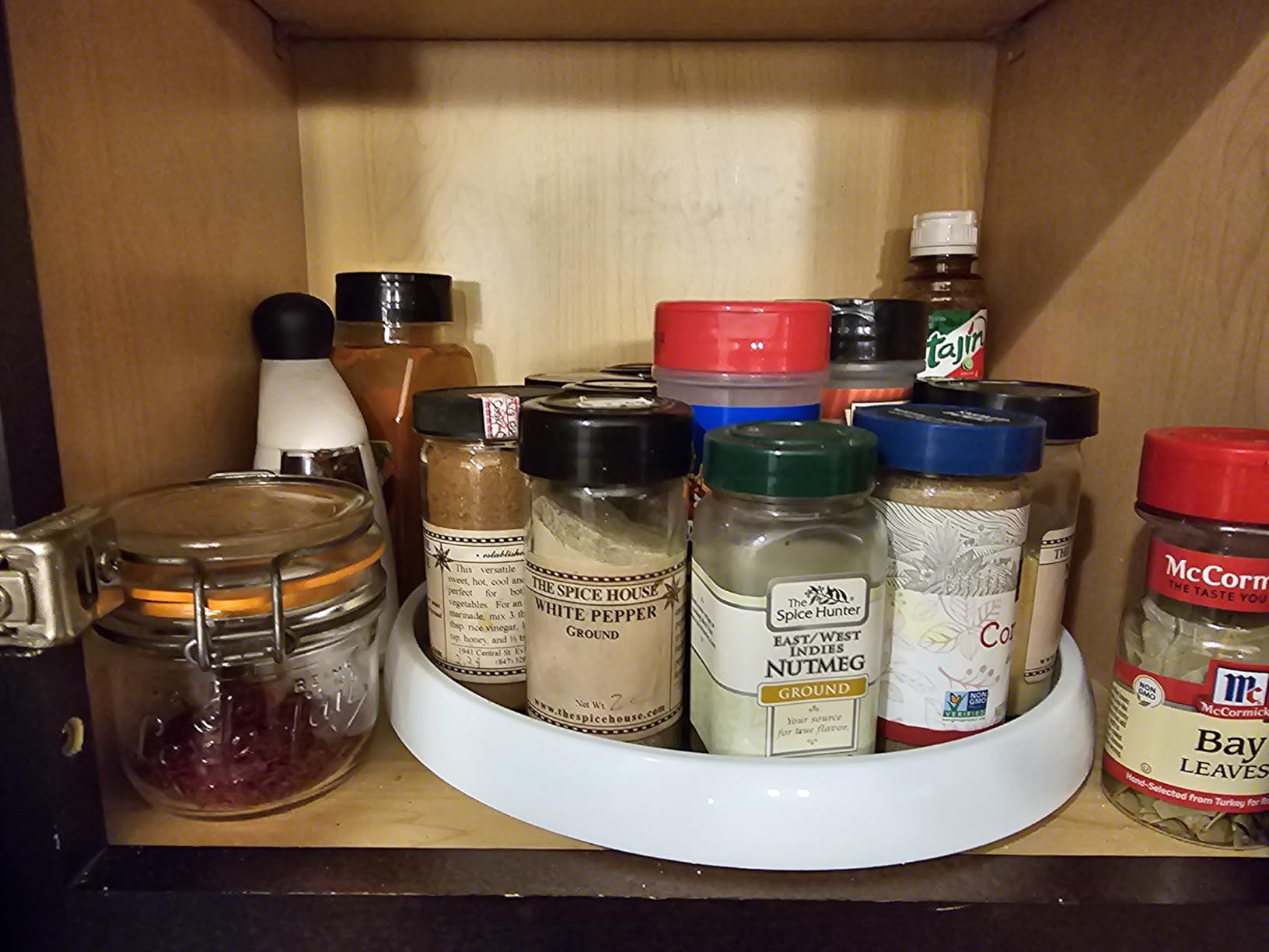 Set of 4, 10 Inch Non-Skid Lazy Susan Organizers - Turntable Rack for Cabinet, Pantry Organization and Storage, Kitchen, Fridge, Bathroom Makeup Vanity Countertop, Under Sink Organizing, Spice Rack customer photo 2