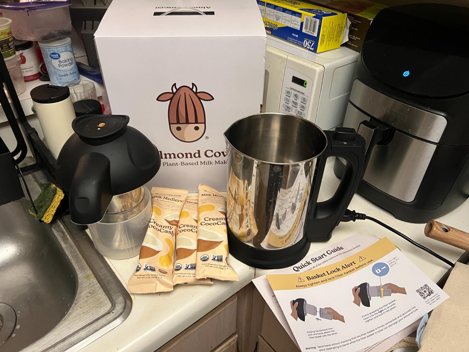 Almond Cow Nut Milk Maker Machine, Plant-Based Milk Maker for Almond, Oat, Cashew, Soy Milk, Stainless Steel, No Straining Needed - Makes 5-6 Cups, 120V customer photo 1