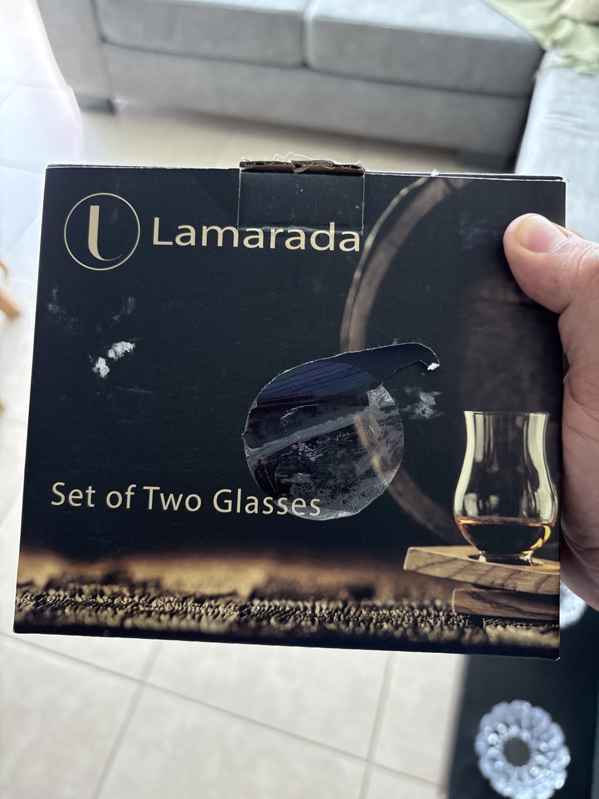 Whiskey glasses Set of 2 - Clear Shot Glasses Bar Set Snifter Glass, Tasting DOF Rocks Glasses Gift Set customer photo 2