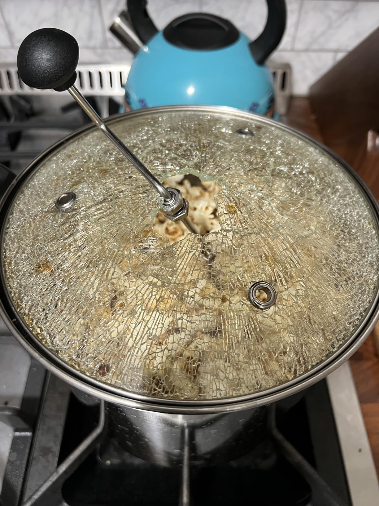 Lehman's Manual Stovetop Popcorn Popper, Stainless Steel Popcorn Maker with Stirring Rod, Doubles as Cooking Pot customer photo 2