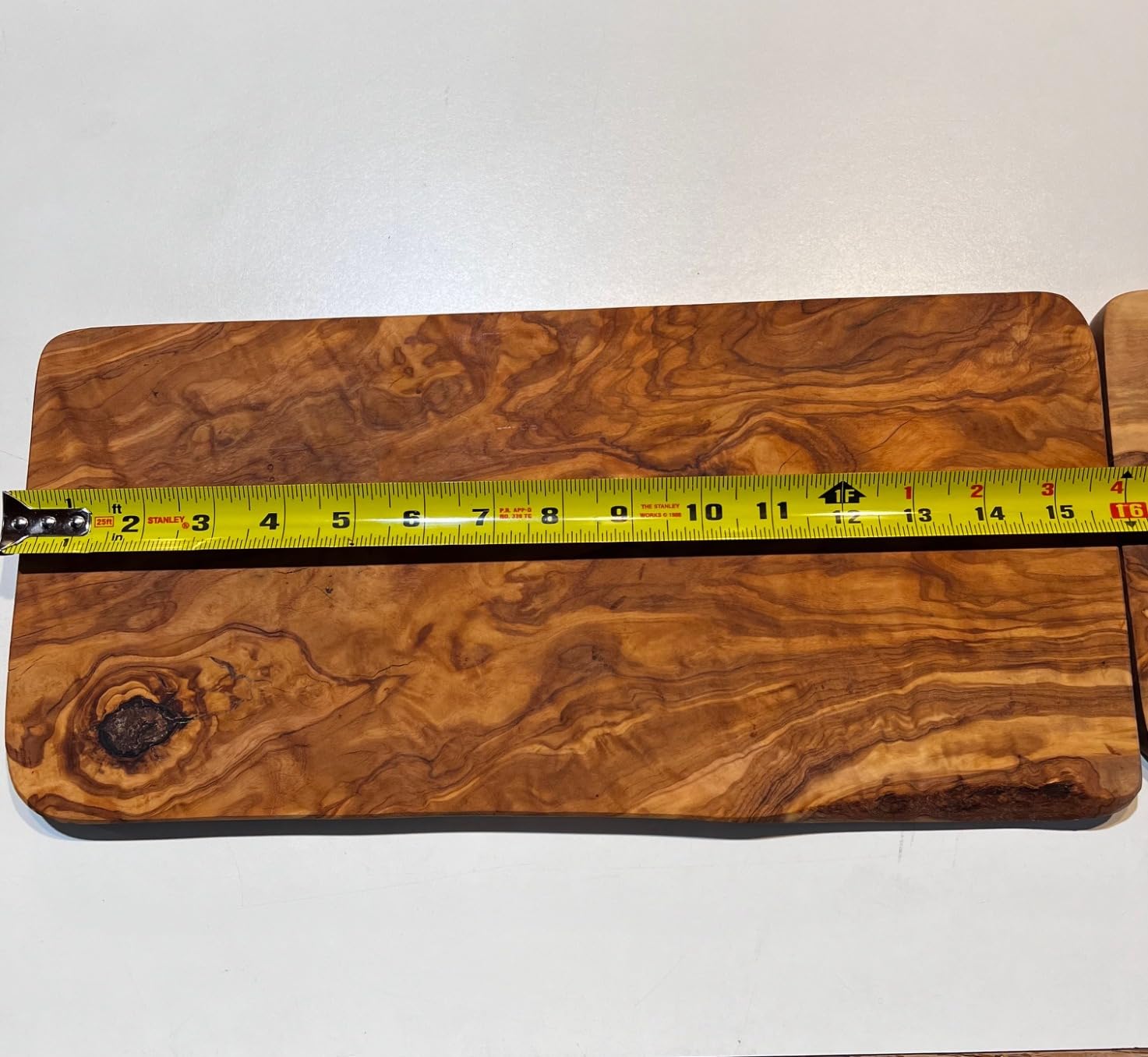 Live Edge Olive Wood Cutting Board 16