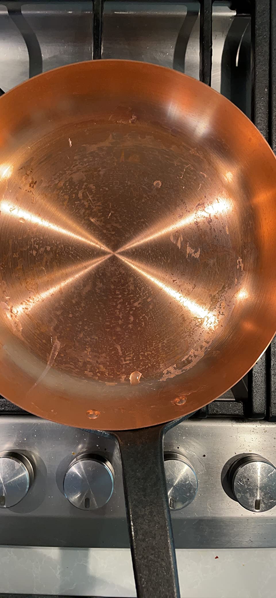 Cuisine Romefort | pure copper frying pan Ø 9.5 in, thick-walled | skillet made of solid copper without coating customer photo 1