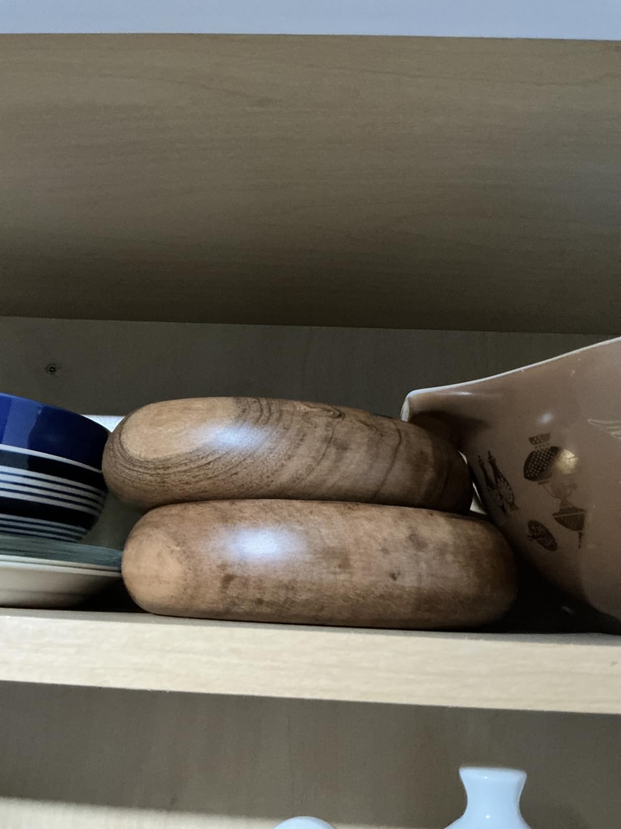 Set of 4 acacia wood bowls 8 x 2 inches (25 oz) with Food safe wood coating customer photo 2