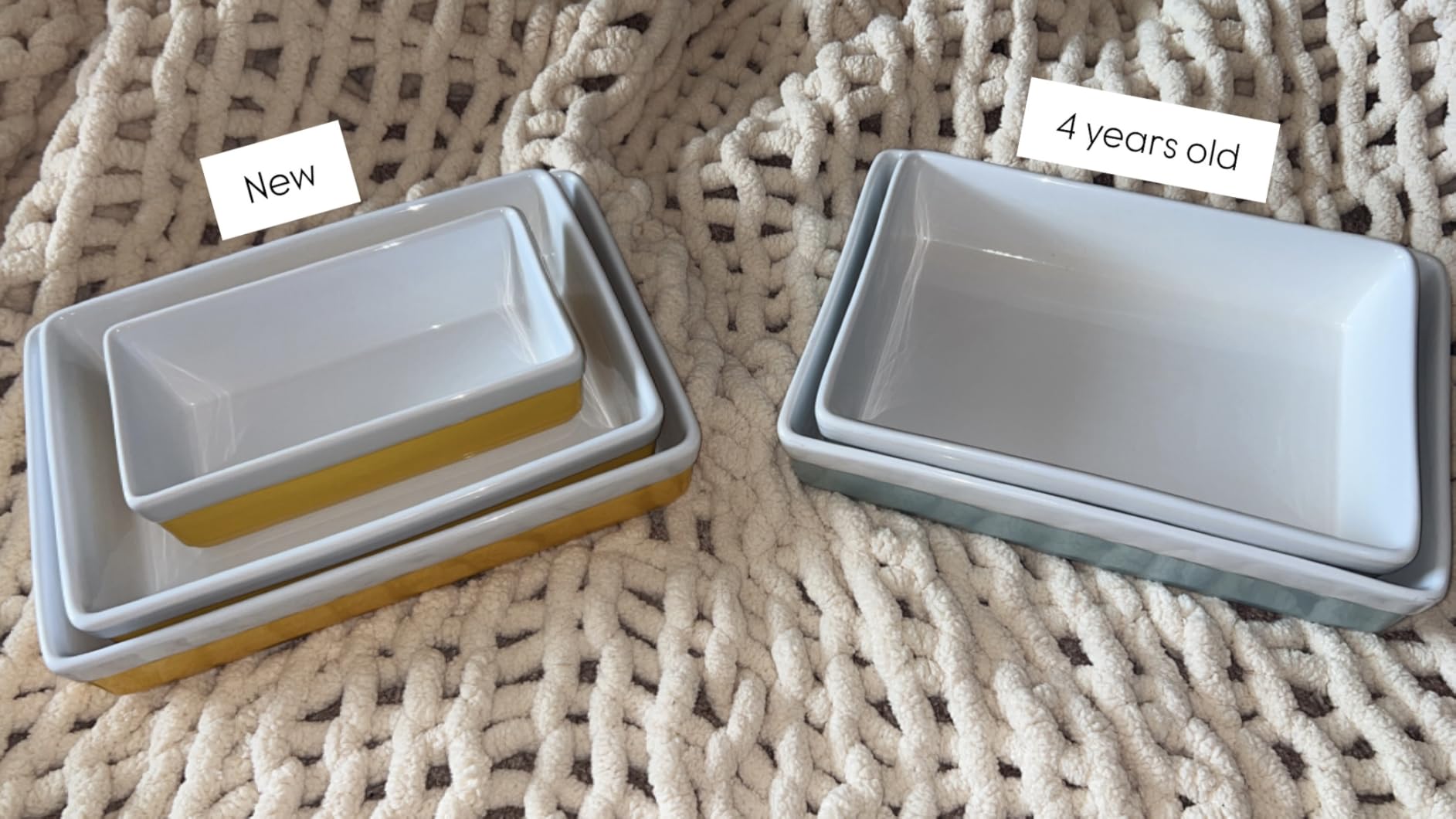 MARTHA STEWART 3-Piece Oven to Table Stoneware Bakeware Set - Baking Dish & Casserole Set - Cobalt Blue - Durable Oven-Safe Bakeware customer photo 1