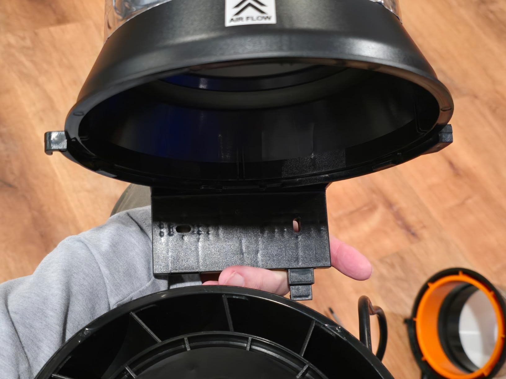 VEVOR Inline Duct Fan, 6-Inch 400 CFM with Variable Speed Controller, Quiet AC-Motor Ventilation Exhaust Fan for Cooling Booster, Grow Tents, Hydroponics customer photo 1