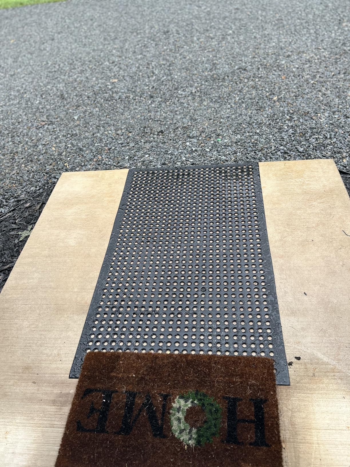 Uniboho Outdoor Rubber Floor Mats Anti Slip Restaurant Commercial Kitchen Mat Rubber Drainage Mat 60 x 35 Heavy Duty Door Mat for Garage Garden Indoor Outside Industral Pool Entrance Bar Wet Area customer photo 2